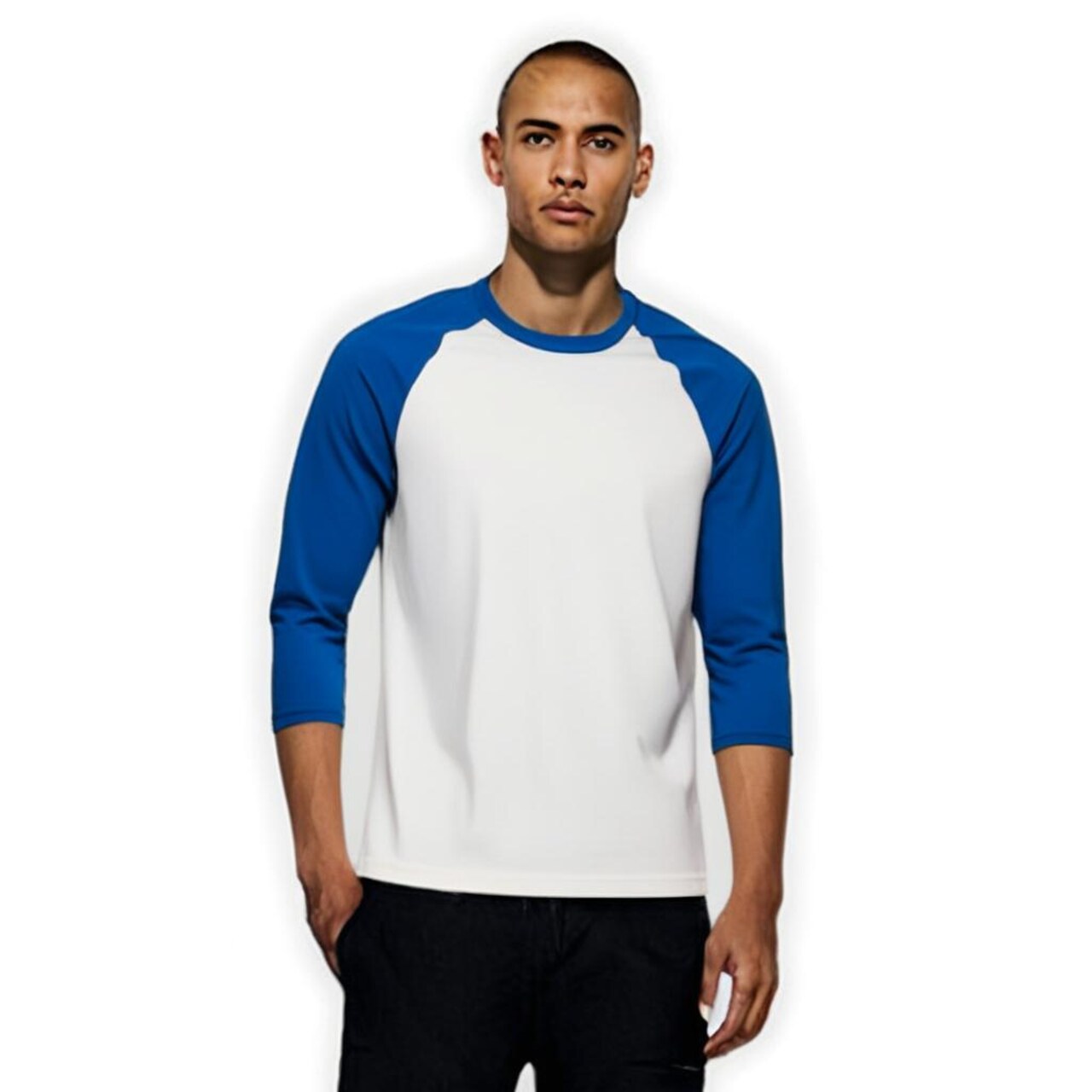 Gildan® Heavy Cotton Raglan Crewneck Three-Quarter Sleeve T-Shirt